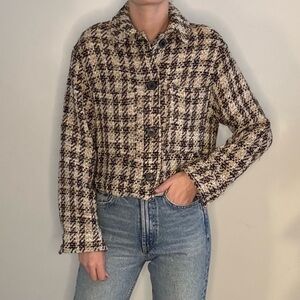 Zara Knit Style Cropped Jacket